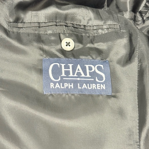 Chaps Ralph Lauren Blazer Men 40R Gray  Pure Wool Made In Canada Vintage - Picture 2 of 8